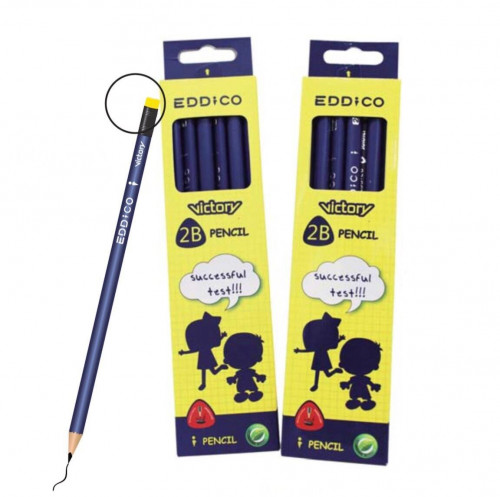 علبة اقلام رصاص 2B , 12 قلم