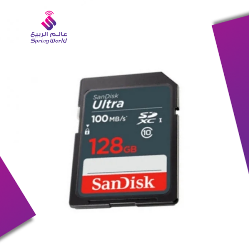 بطاقة ذاكرة SanDisk Ultra 128GB للكاميرات