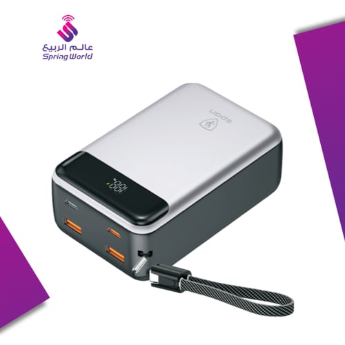 بطارية متنقلة 30 الف حجم صغير و يدعم الشحن السريعS...