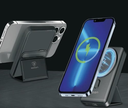 باور بنك وشاحن لاسلكي ماج سيف 10 الف من سبون