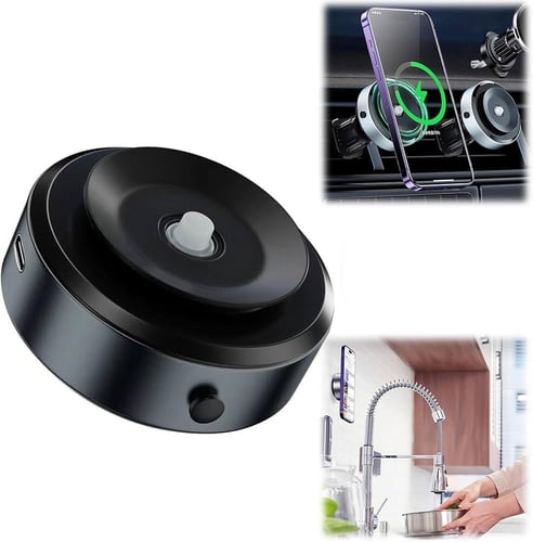حامل هاتف مغناطيسي للسيارة ، حامل هاتف ذكي دوار لل...