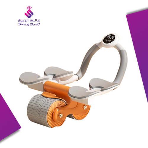 جهاز تمارين البطن المزدوجة مع مسند تثبيت لليد ومؤق...