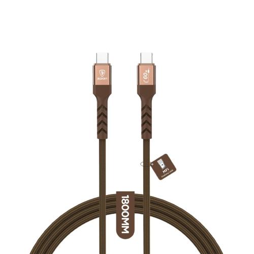 كيبل تايب سي تايب سي قماش مقاوم للقطع SPON 60 W 1....