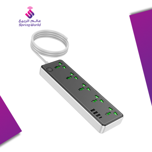 توصيلة كهرباء 9 منافذ 3 متر (هوكو) HOCO-AC13B