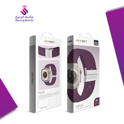 *PECA - سوار جلدي أنيق لساعة أبل من HELMET*