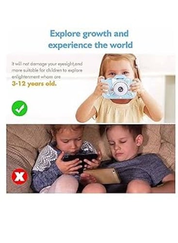 كاميرا فيديو رقمية عالية الدقة بتصميم مرح للاطفال،...