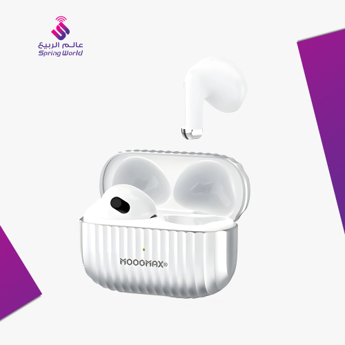 سماعة بلوتوث ايربودز معدنيه فضي TWS WIRELESS EARBU...