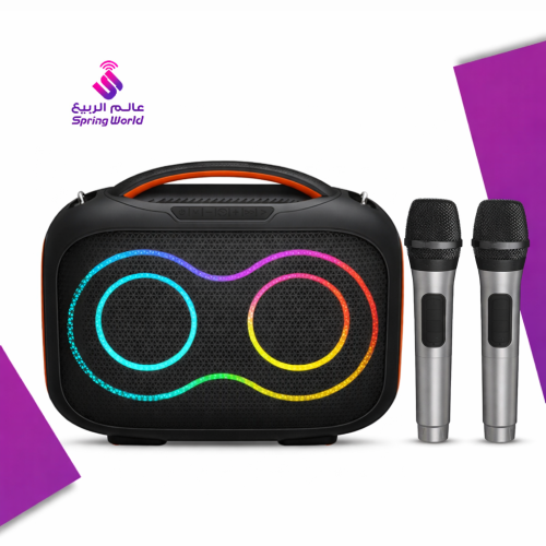 مكبر صوت بلوتوث محمول مع اثنين مايكات طراز JBK-420...