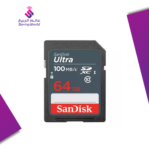 بطاقة ذاكرة SanDisk Ultra 64GB للكاميرات