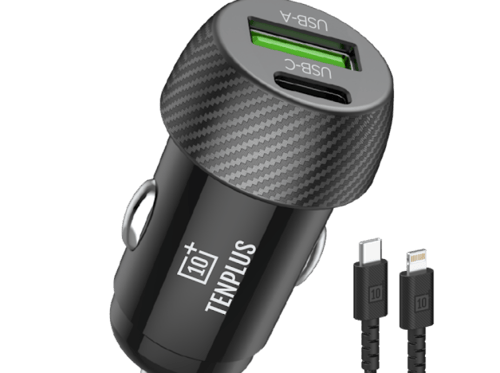 فيش سيارة مع كيبل تايب سي ايفون 30W TENPLUS