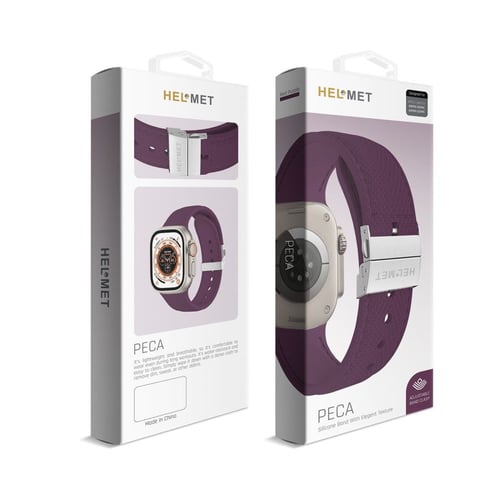 *PECA - سوار جلدي أنيق لساعة أبل من HELMET*