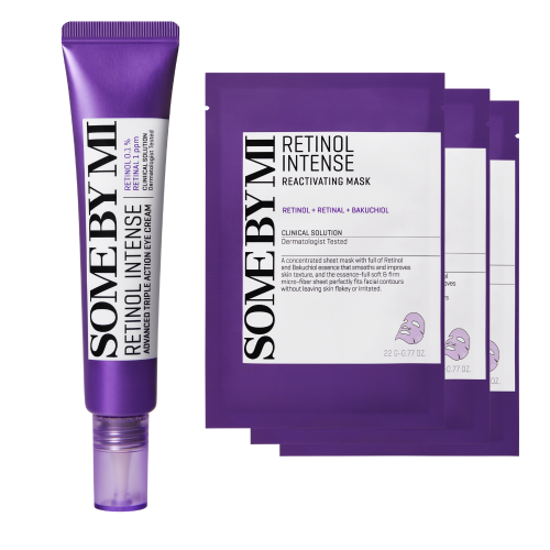 مجموعة كريم ريتينول العين و3 قناع الريتينول