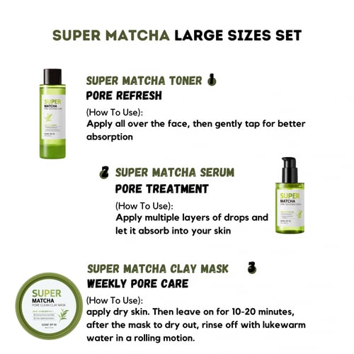 مجموعة سوبر ماتشا الأحجام الكبيرة