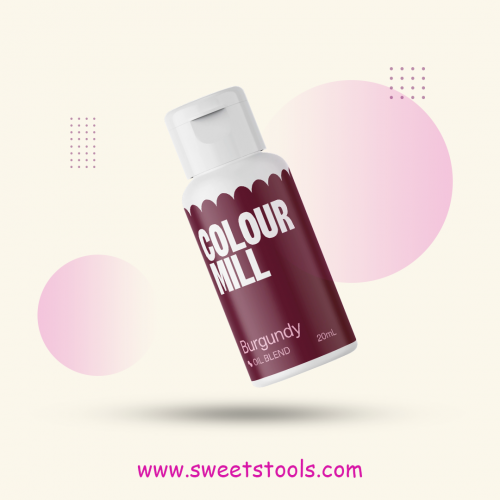 Burgundy الوان زيتية للشوكولاته والكريمة 20 ملي