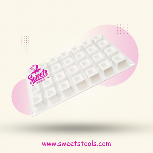 قالب سيلكون مربع 28 فتحة