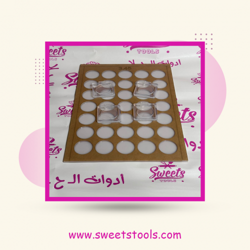 بكيج قالب مربع دائري 3.45 سم
