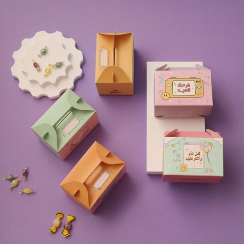 مجموعة علب العيديات للأطفال