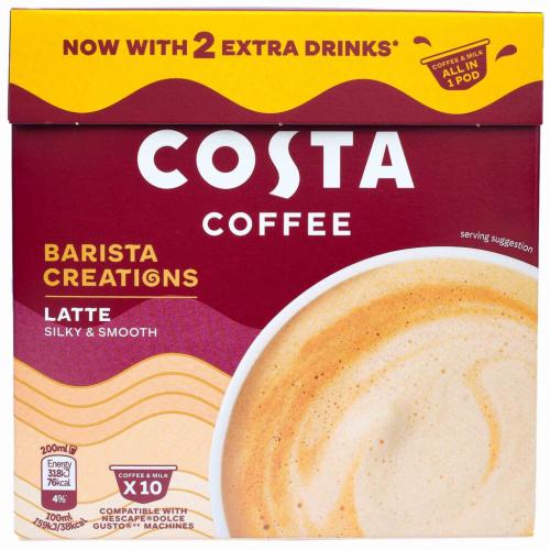 كبسولات كوستا لاتيه