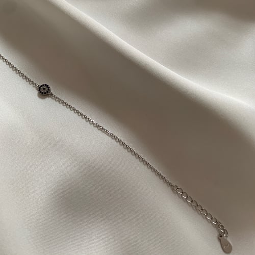 سوار فضة بتصميم عين التركيه