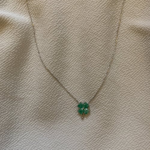 سلسال فضة وردة تفاحي