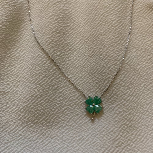 سلسال فضة وردة تفاحي