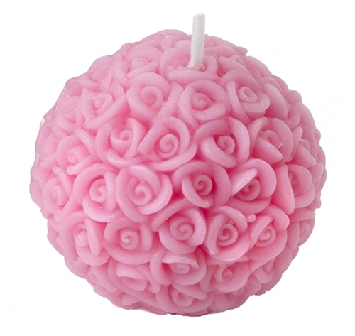 قالب شمع الزهور الدائري كبير