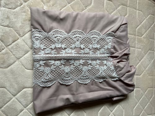 شرشف صلاة دانتيل بسحاب