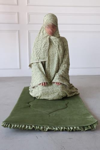 طقم القطن かぎ針編み - زيتوني