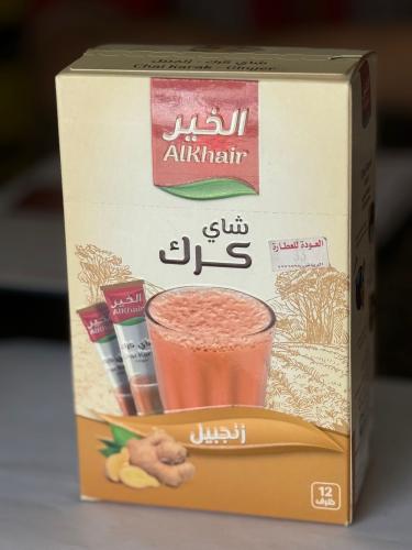 شاي كرك الخير زنجبيل مع سكر 12 ظرف