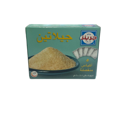 جيلاتين بدون نكهات 5 أكياس