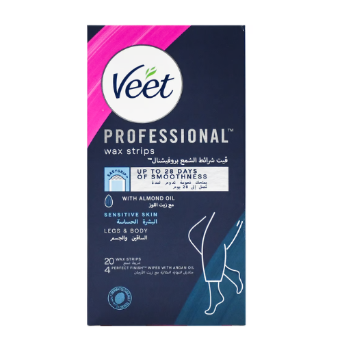 فيت - شرائح شمعية لإزالة الشعر للبشرة الحساسة 20حب...