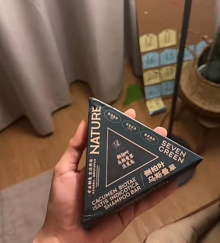 صابونة سفن جرين للشعر بالاعشاب اليابانيه 120 جم