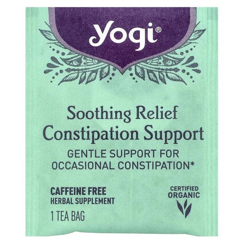 يوغي شاي دعم مهدئ وتخفيف للإمساك ، خالٍ من الكافيي...