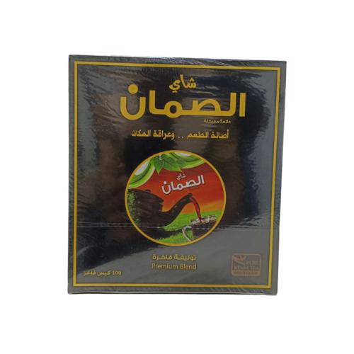 شاي اسود الصمان 100كيس