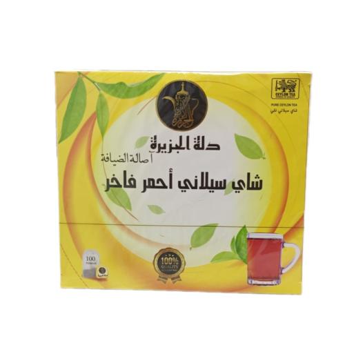 شاي سيلاني أحمر فاخر - دلة الجزيرة 100 كيس