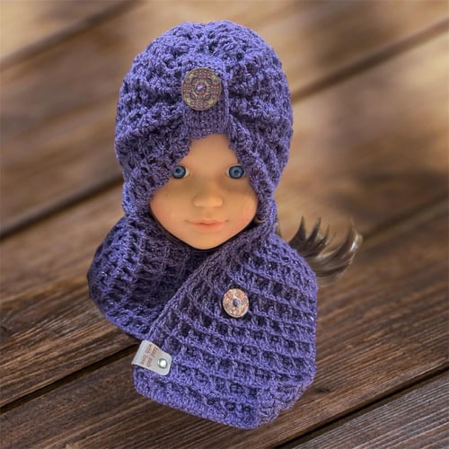 شال و طاقية نسائية