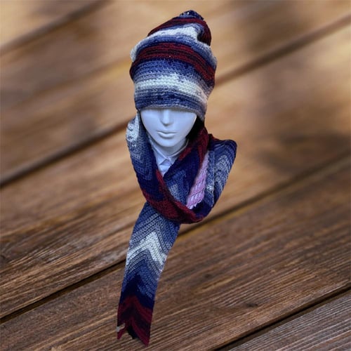 شال وقبعة رجالي