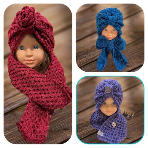 شال و طاقية نسائية