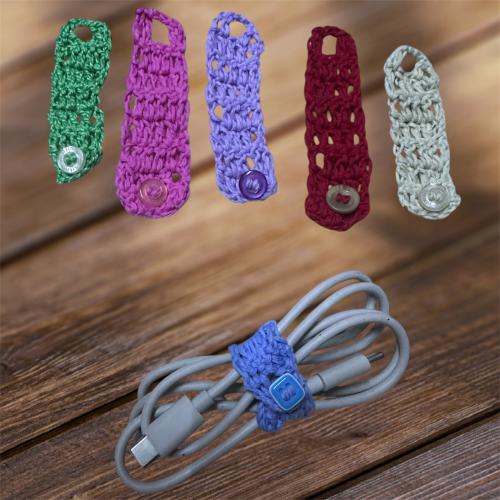 مسكة سلك جوال او سماعات اختيار اللون عشوائي