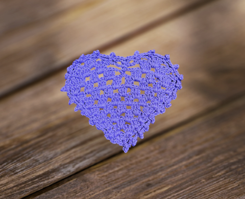 قاعدة اكواب على شكل قلب