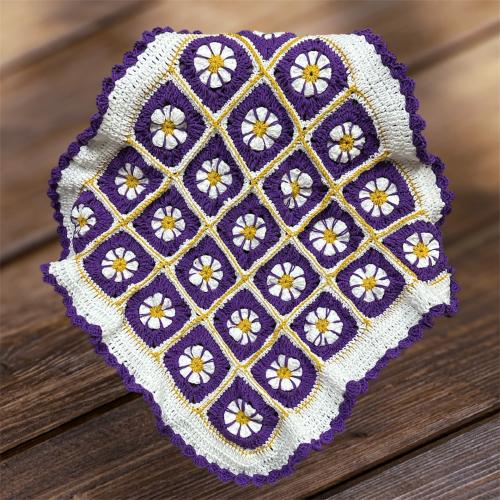 بطانية لبيبي او قطعة على كنب او كرسي هزاز