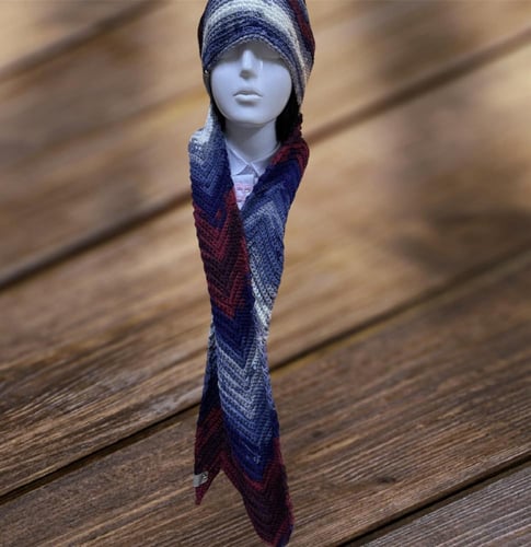 شال وقبعة رجالي