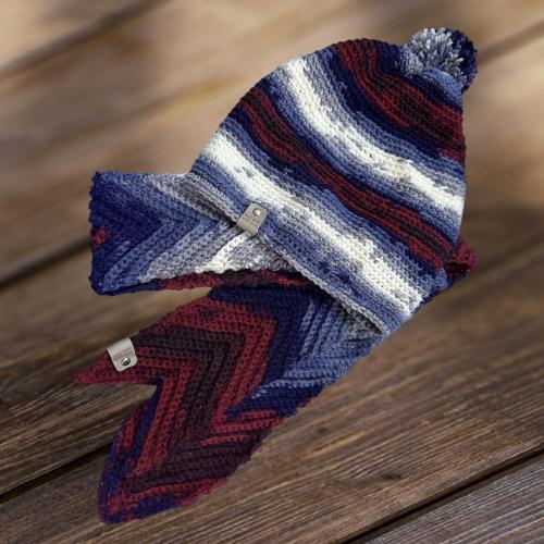 شال وقبعة رجالي