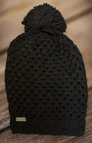 شال مثلث مع قبعة وقفازات