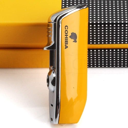 Cohiba Cigar Jet Lighter Classic Yellow