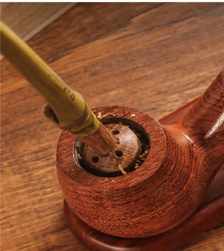 Tobacco Pipe Pressure Pressing Wood Base
