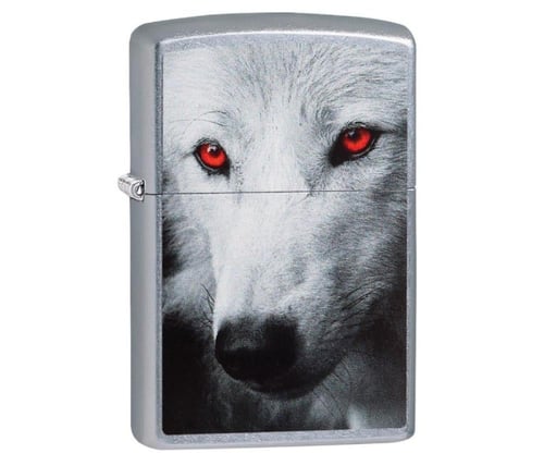 Zippo Lighters Wolf With Red Eyes
