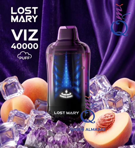 سحبة جاهزة لوست ميري خوخ مثلج Lost Mary VIZ Burst...