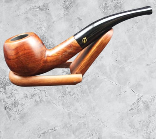 غليون خشب الورد D-Brand Red RoseWood Pipe Round