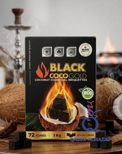 فحم الأسود الذهبي Black Coco Gold Charcoal
